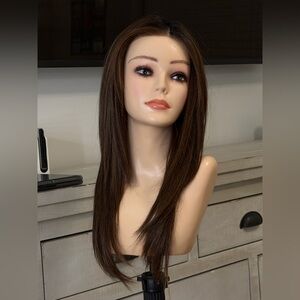 Belle Tress Tea Leaf Layered Hand Tied - Chocolate with Carmel